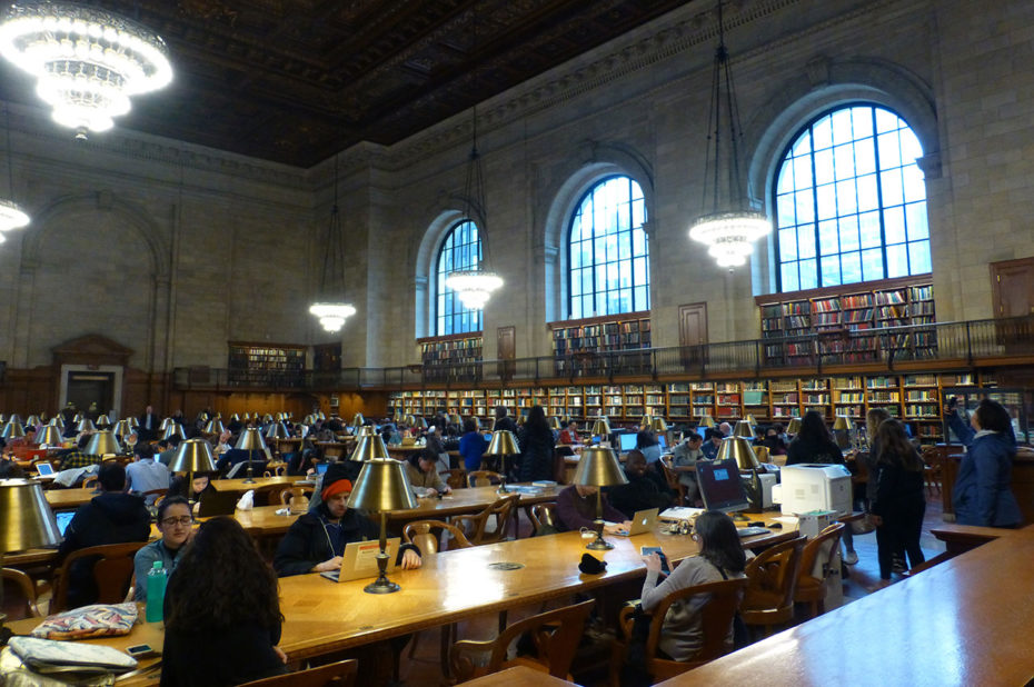 La visite de la New York Public Library est gratuite