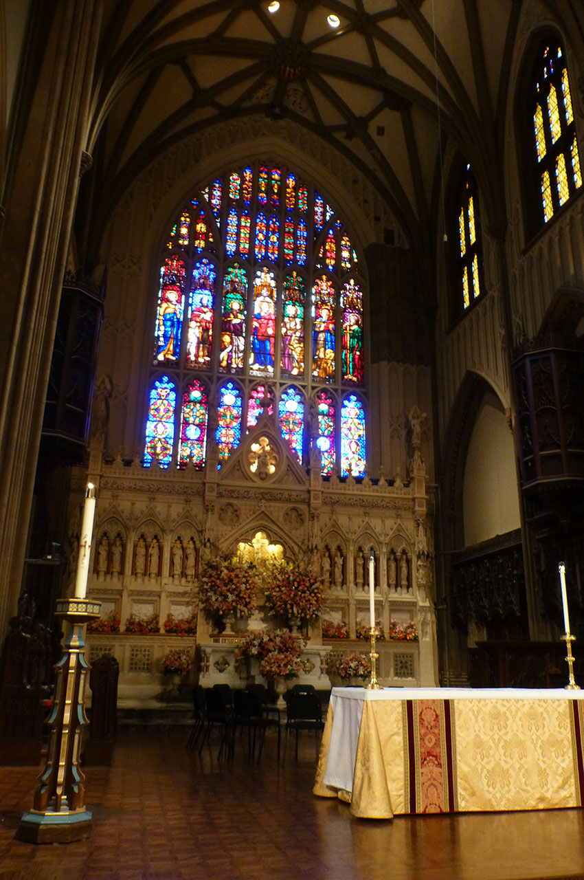 L'autel et le chœur de l'église Trinity Church