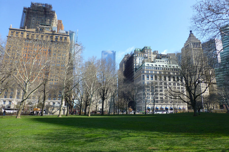 Battery Park, au sud de Manhattan