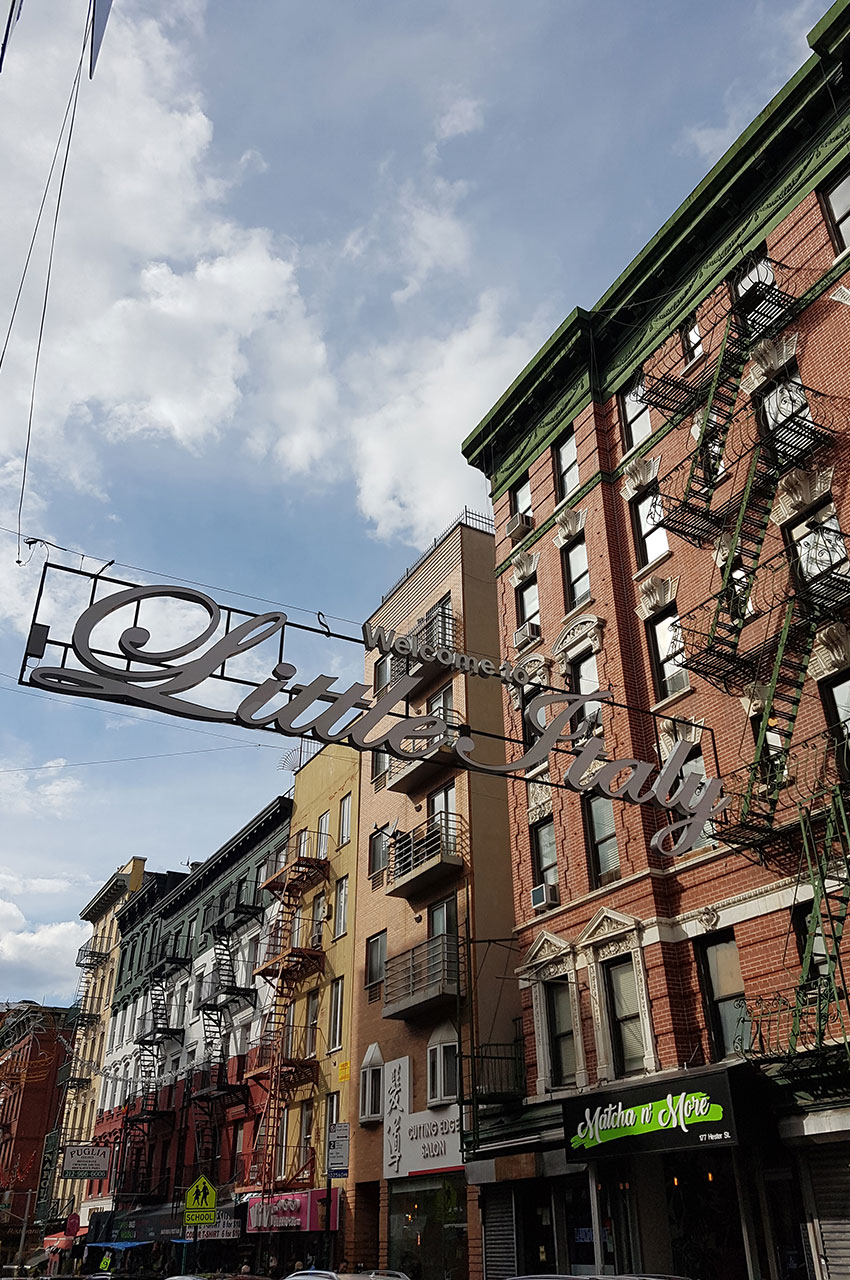 Entrée de Little Italy sur Mulberry Street