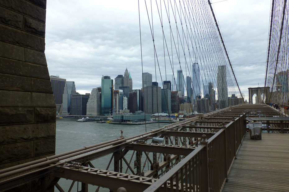 Manhattan depuis Brooklyn Bridge