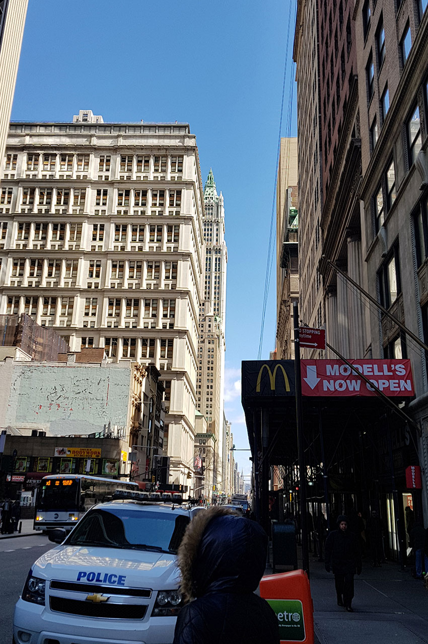 La police veille sur ce quartier névralgique de New York