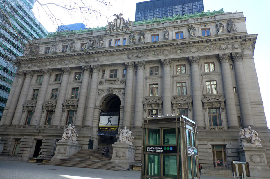 US Custom House et archives nationales de New York