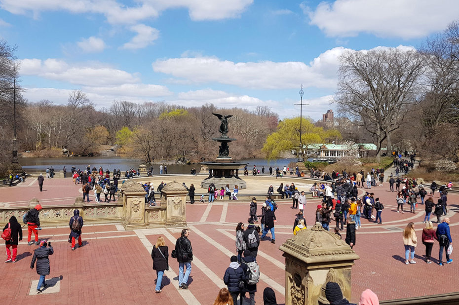 La Fontaine Bethesda au centre de Bethesda Terrace