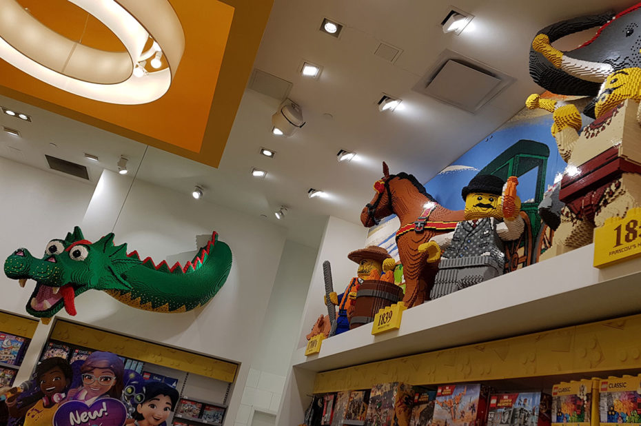 Dans la boutique Lego Store