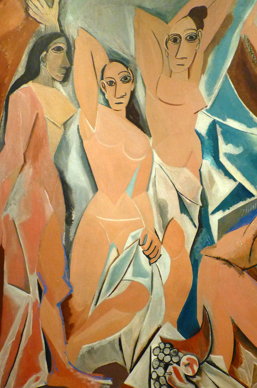 Détail de la peinture les Demoiselles d'Avignon de Pablo Picasso