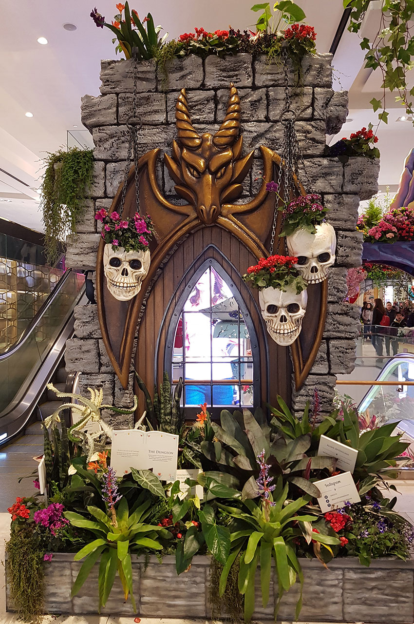 Le donjon, décoration chez Macy's