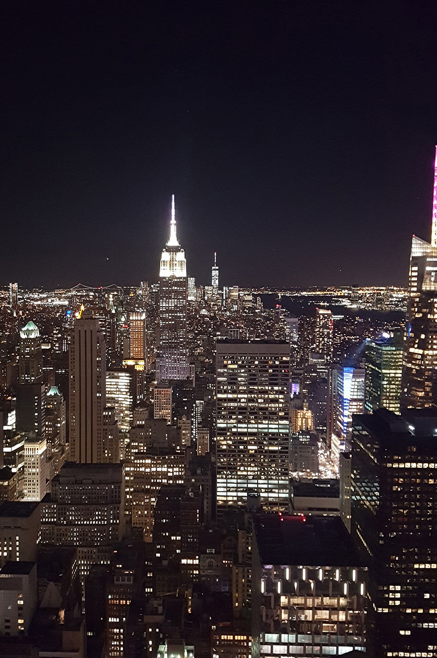 L'Empire State Building depuis le Top of the Rock