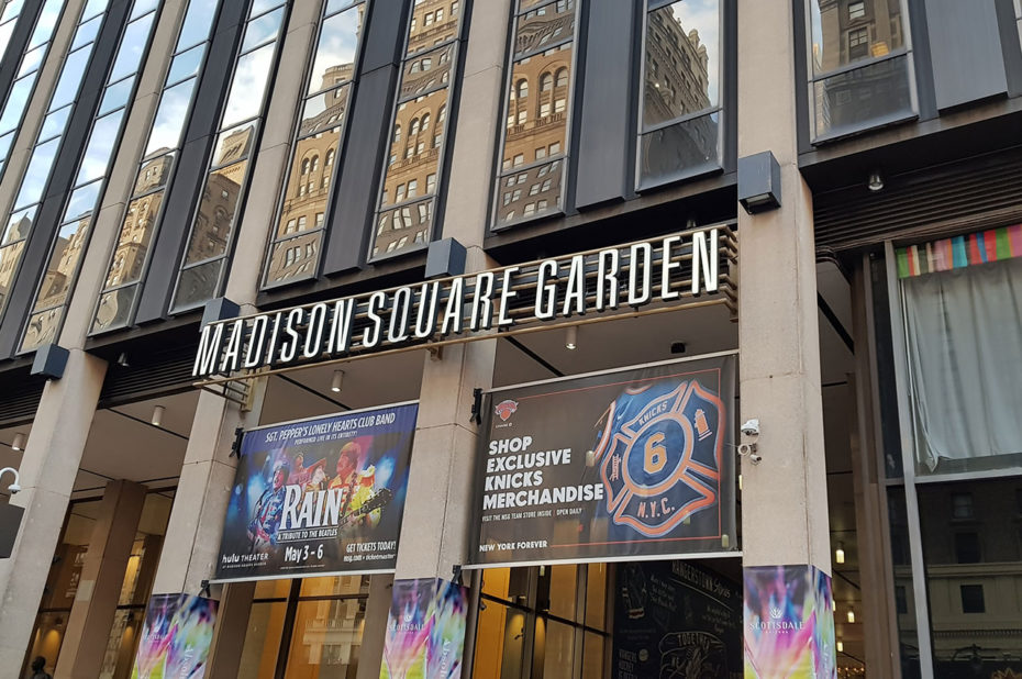 L'entrée du Madison Square Garden