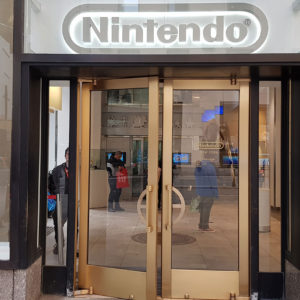 Entrée du Nintendo Store New York au Rockefeller Center