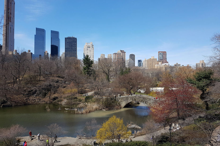 Gapstow Bridge sur The Pond, au sud de Central Park