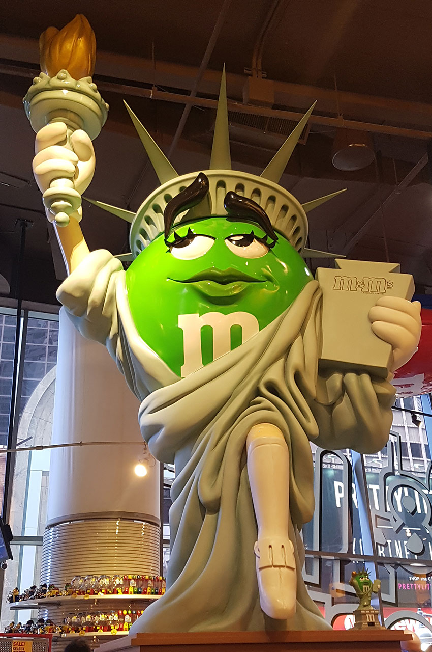 M&Ms Statue de la Liberté