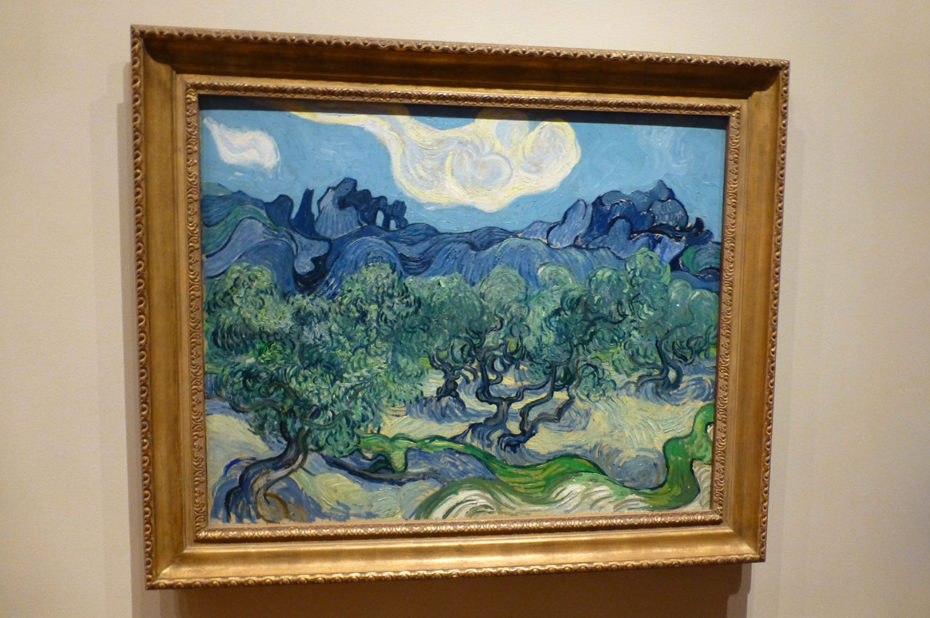 Oliviers avec les Alpilles dans le fond de Vincent Van Gogh