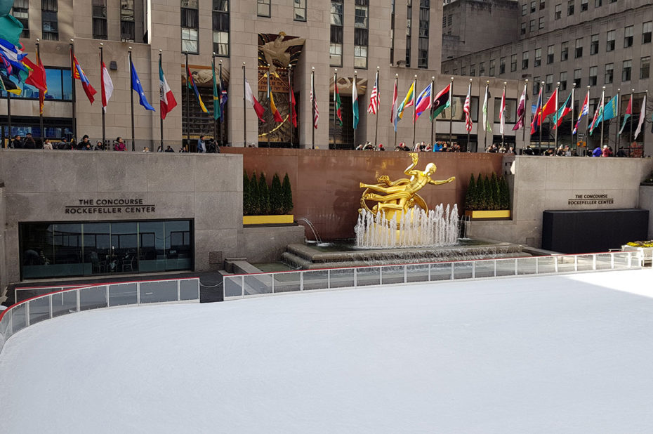 La patinoire du Rockefeller Center