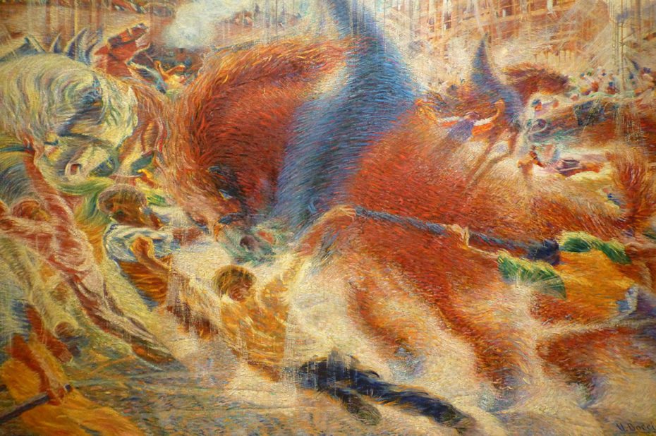 La ville se lève de Umberto Boccioni