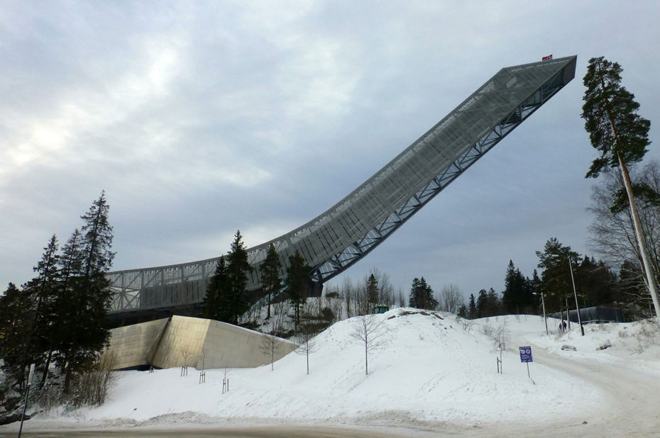 L'Holmenkollbakken, tremplin de saut à ski d'Oslo