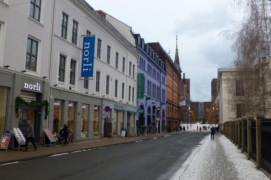 Universitetsgata, la rue de l'université d'Oslo