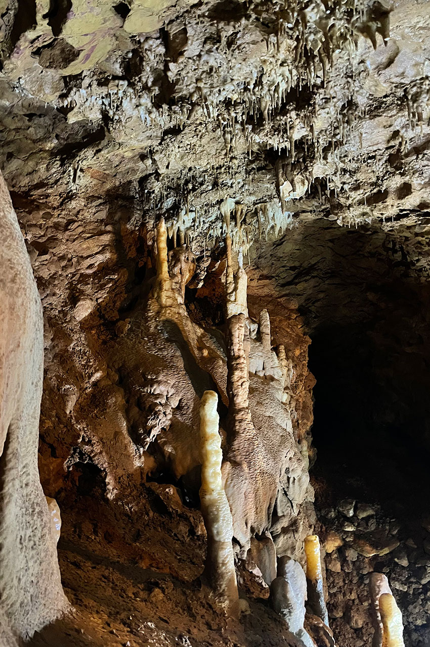 Des stalagmites impressionnantes