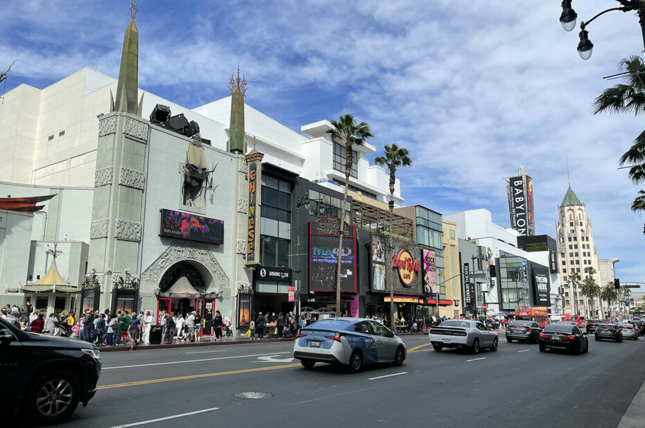 Hollywood Boulevard au niveau du TCL Chinese Theater