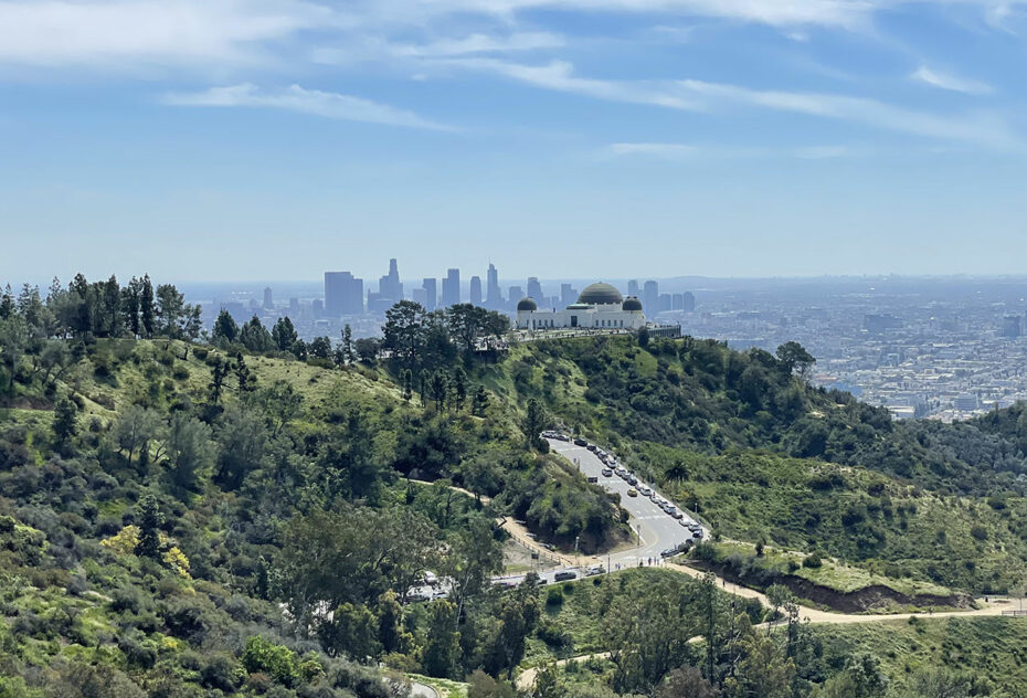 L'observatoire Griffith et Downtown Los Angeles
