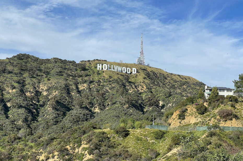 Le panneau Hollywood est situé sur le Mont Lee