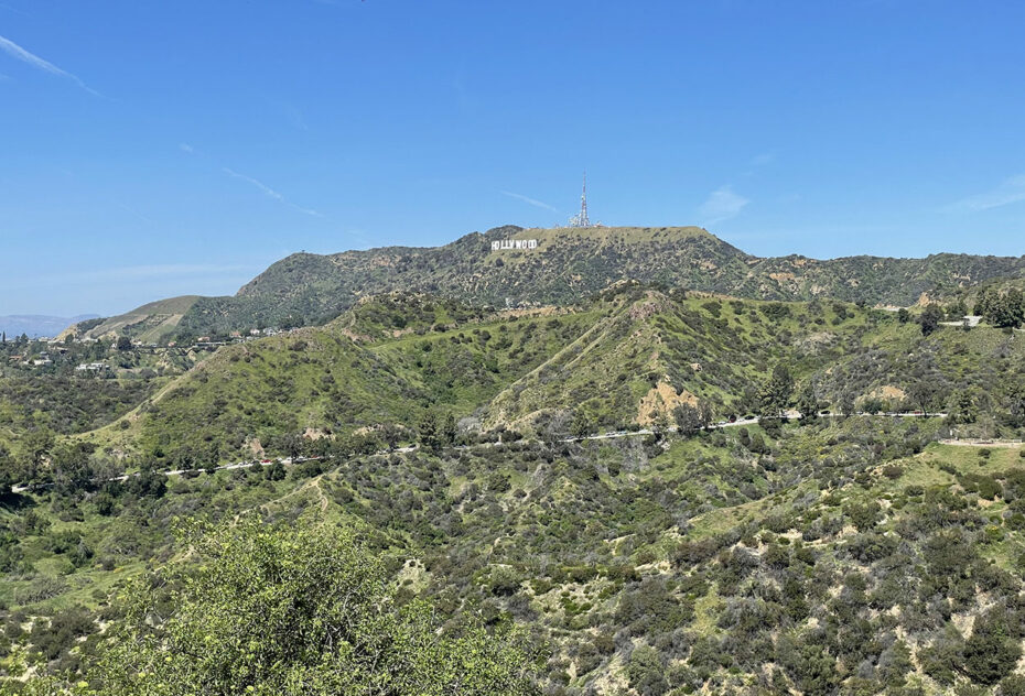 Le panneau Hollywood sur le Mont Lee
