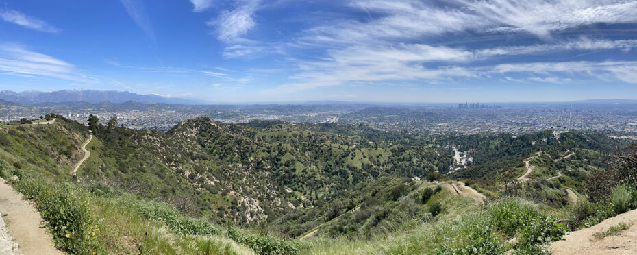 Panorama au sommet du Mont Hollywood