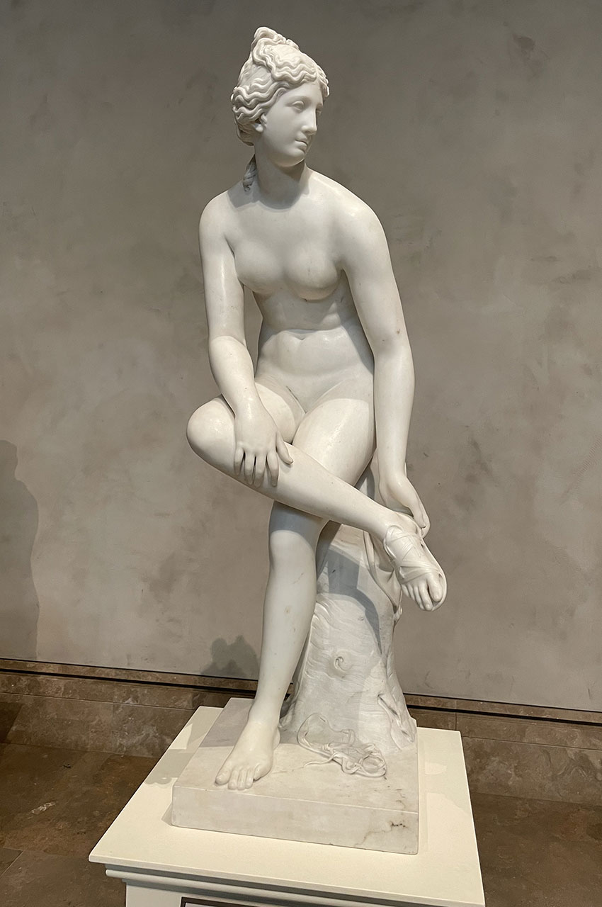Statue en marbre de Vénus, par Joseph Nollekens