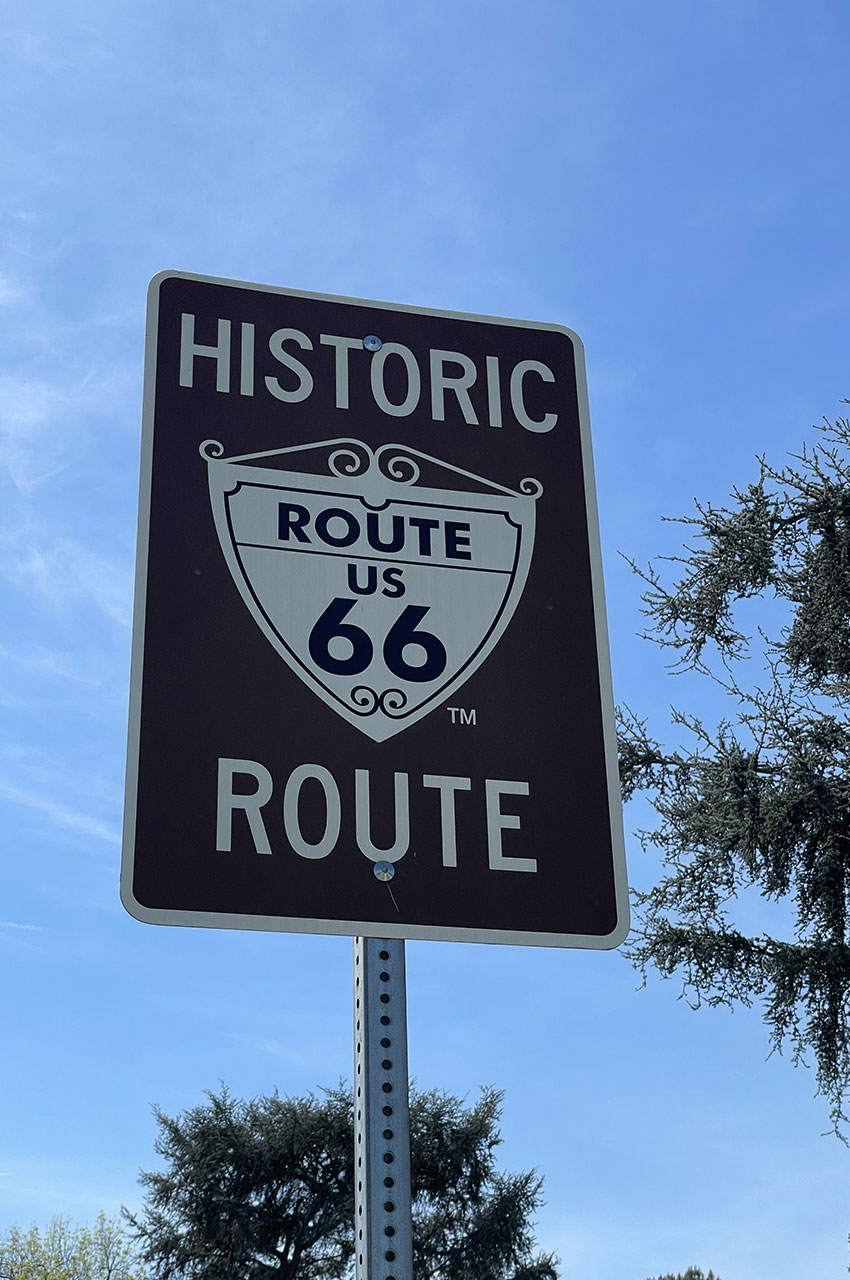 Panneau de la Route 66