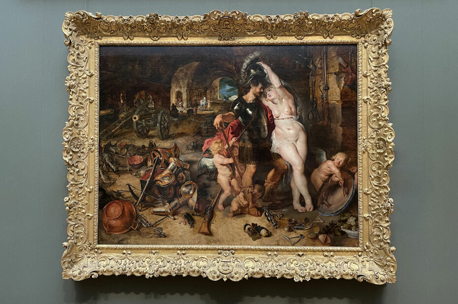 Retour de guerre : Vénus désarme Mars, par Pierre-Paul Rubens