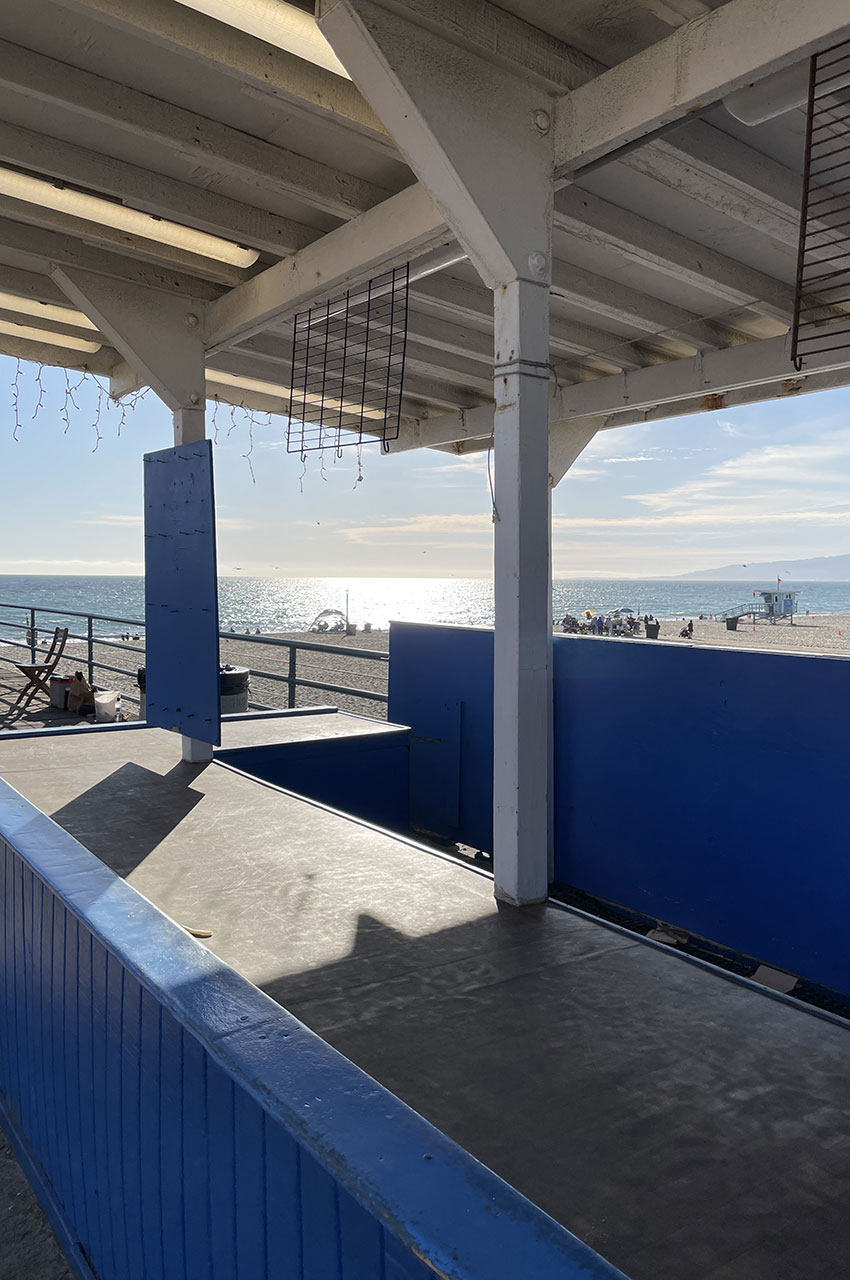 Comptoir vide sur Santa Monica Pier
