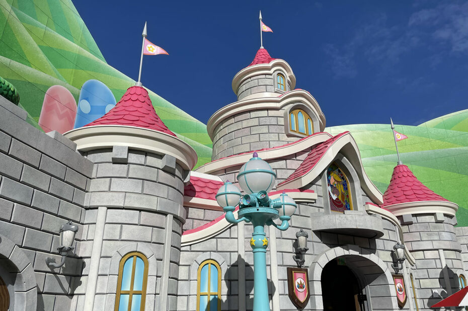 Le magnifique château du Super Nintendo World