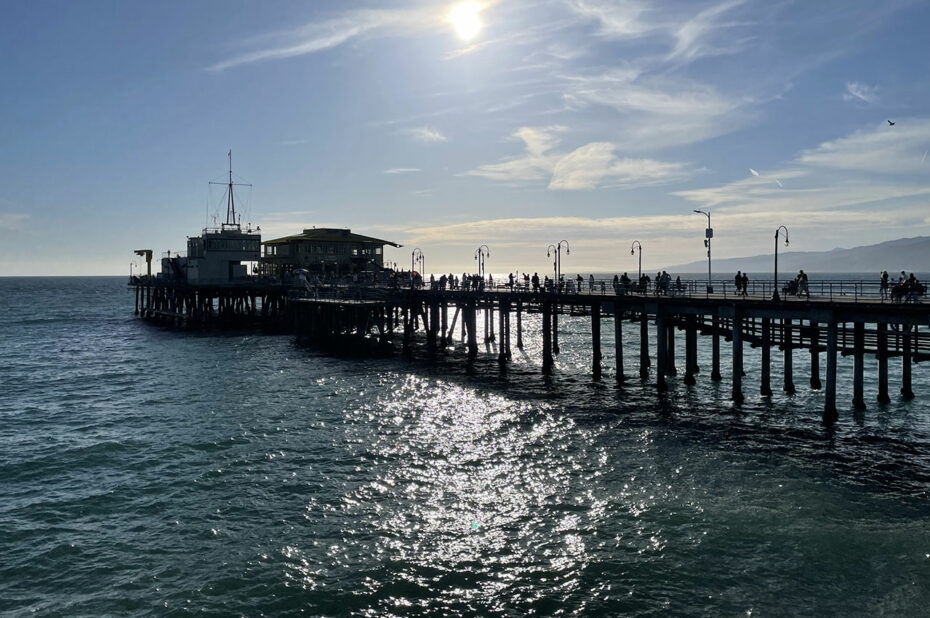 Santa Monica Pier en fin de journée