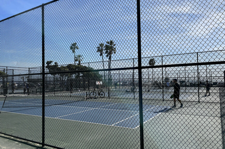 Terrain de tennis sur Venice Beach