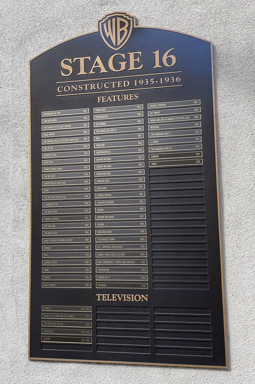 Stage 16, où furent tournés de nombreux films et séries à succès