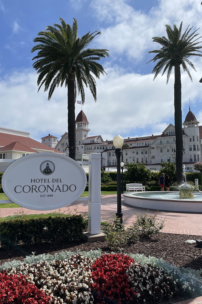 Le célèbre hôtel del Coronado