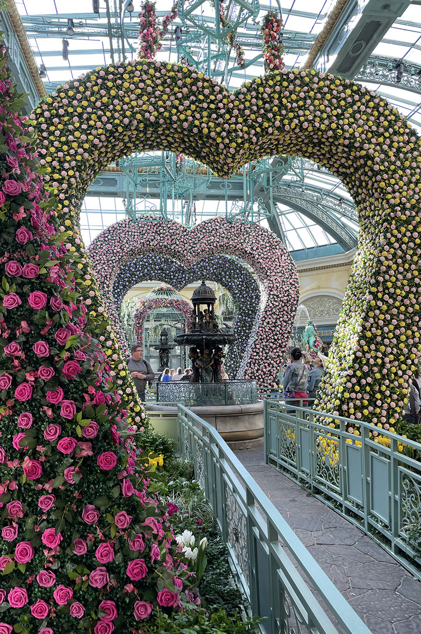 Agrémentation florale au Bellagio