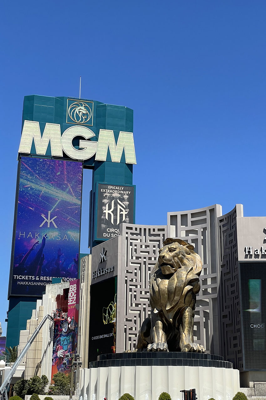 Le casino MGM Grand et son célèbre lion d'or