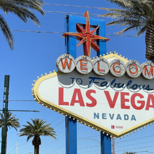 Panneau Welcome to Fabulous Las Vegas au sud du Strip