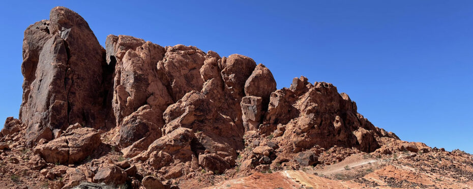 Paysage de rochers dans le désert
