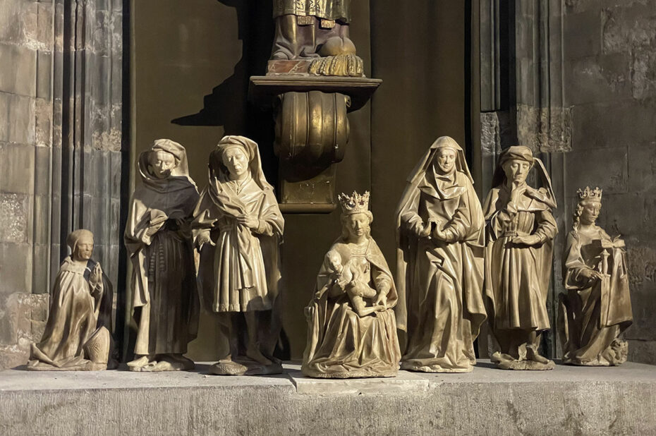 Figurines diverses, XVe siècle, Chapelle des Saints Docteurs