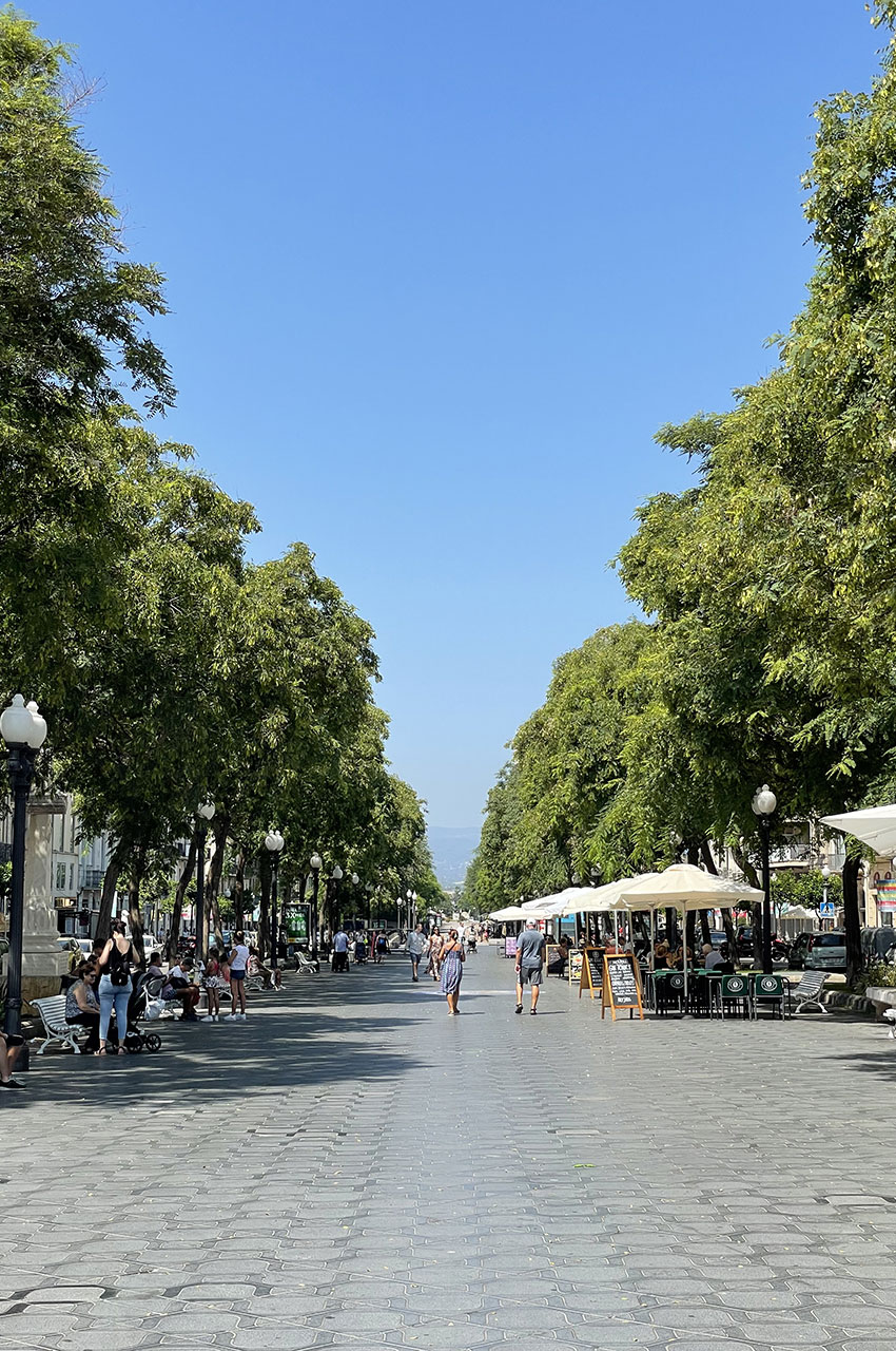 Promenade sur la Rambla Nova