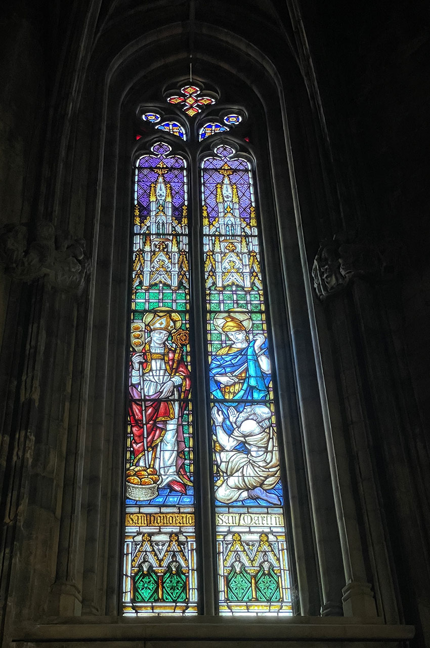 L'un des vitraux de la cathédrale