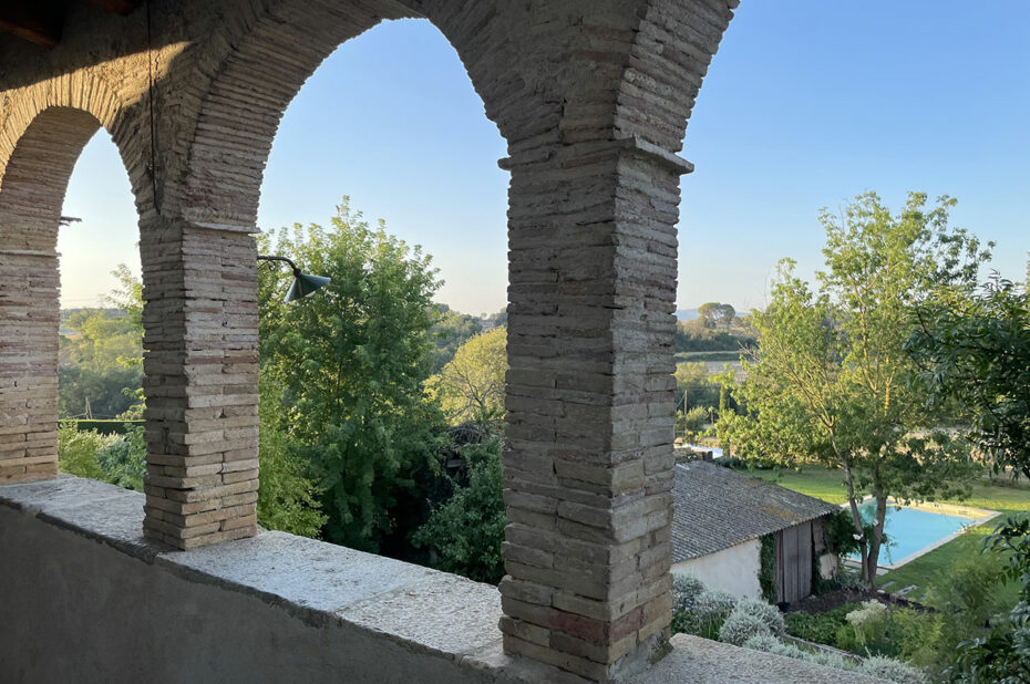 Vue sur la campagne depuis la Masia Can Grau