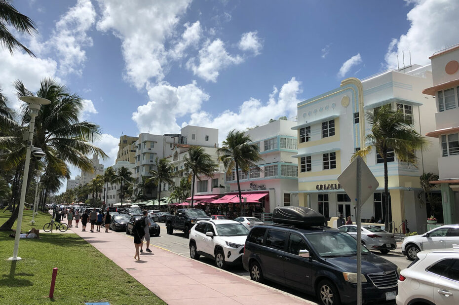 Ocean Drive, rue emblématique de Miami Beach