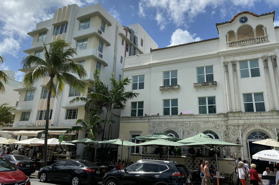 Ocean Drive, l'une des rues les plus fréquentée de Miami Beach