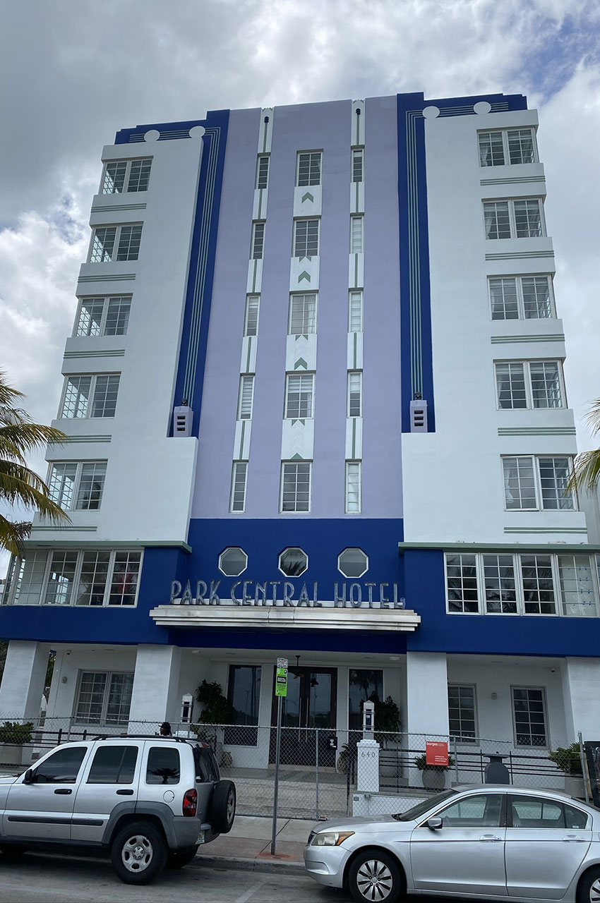Le Park Central Hotel, l'Art Deco à Miami Beach