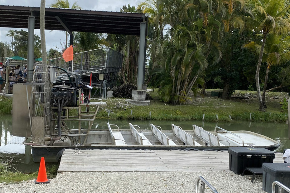 Embarquement des airboats