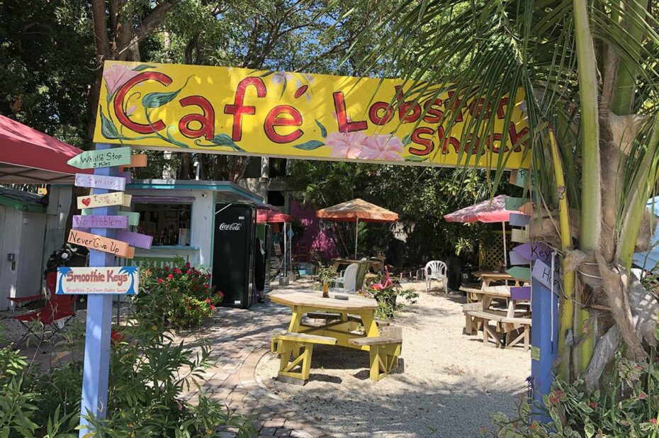 Cafe Lobster Shack sur l'île d'Islamorada