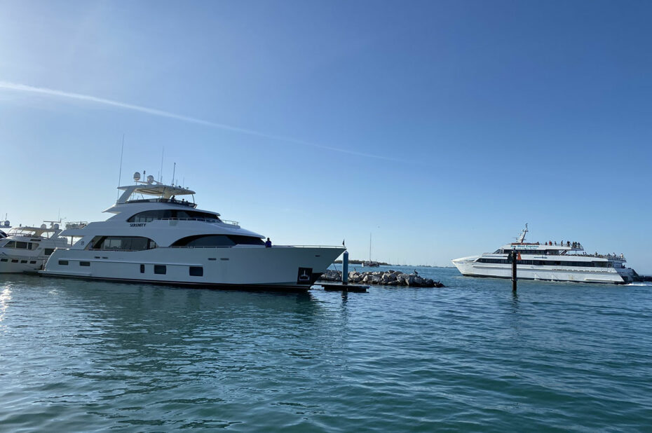 Le ferry Key West Express quittant le port